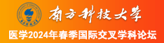 大吊日美女骚穴南方科技大学医学2024年春季国际交叉学科论坛